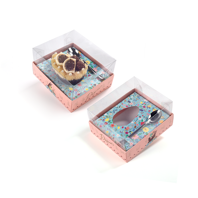 caixa para ovo de colher de 100g e 150g ajustavel com 25 un colecao peach joy pack