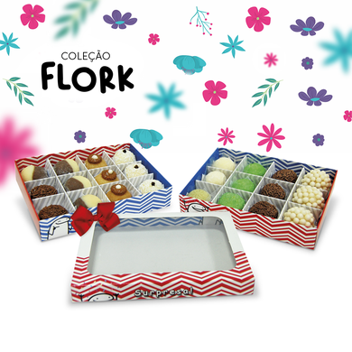 ref 561 embalagem caixa 12 doces presente