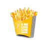 ref 1503 cx para batata frita fundo branco