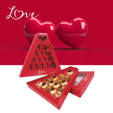 ref 4007 caixa triangulo 15 doces love