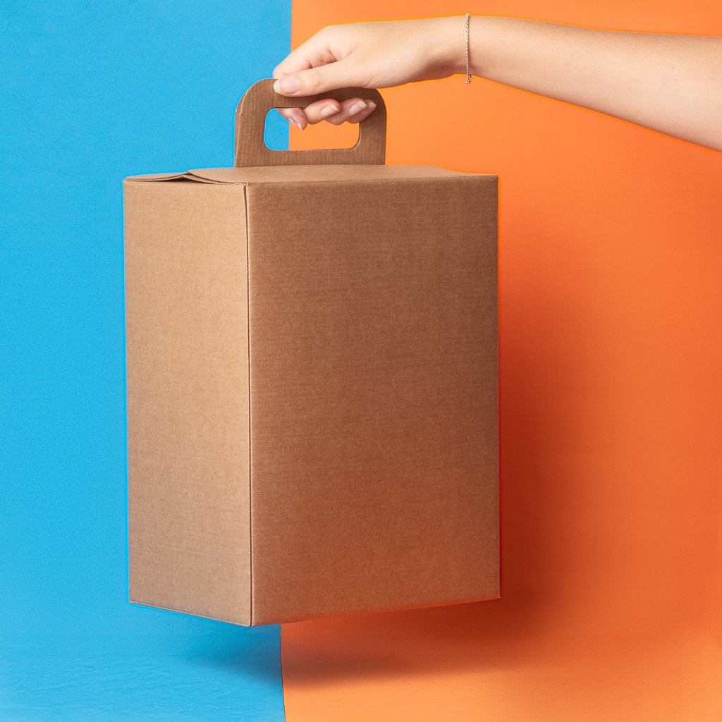 Caixa Maleta GG com 10un - Coleção Kraft - Joy Pack