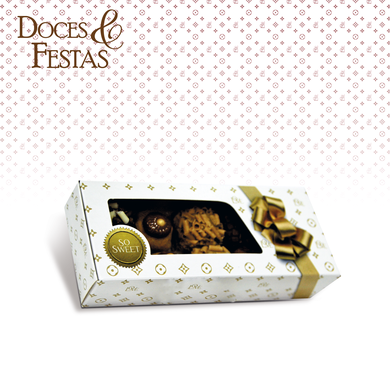 ref 1879 caixa p 10 docinhos c berco acetato e laco