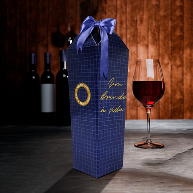 7203 caixa p vinho um brinde a vida