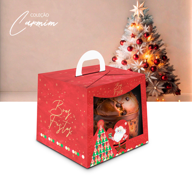 10330 caixa panetone 250g carmim