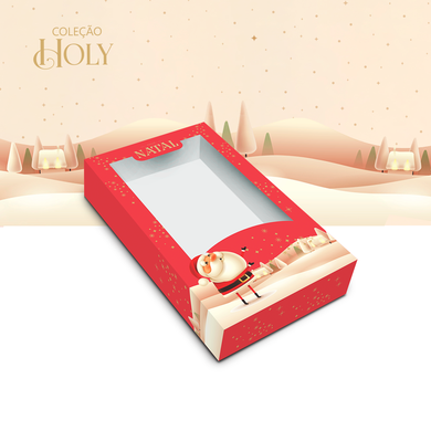 10257 caixa barra de chocolate com visor holy