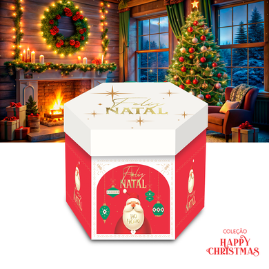 10290 caixa sextavada happy grande