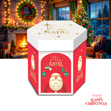 10291 caixa sextavada happy gigante