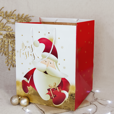 3207 sacola hohoho grande vermelha joy pack