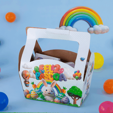10653 cesta com alca embutida com 25un colecao pascoa aventura joy pack