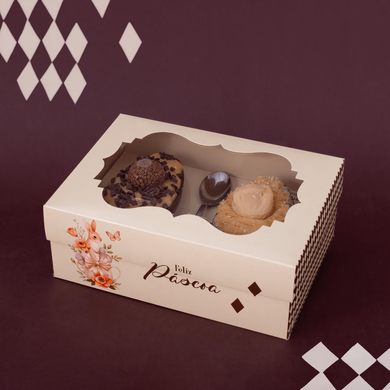 10676 caixa para 2 ovos de colher 100 150g