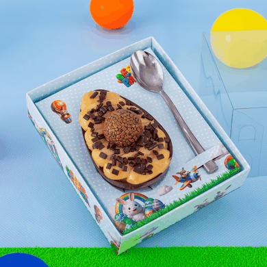 10656 caixa para ovo de colher 100 e 150g com 10un colecao pascoa aventura joy pack 2