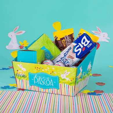 10630 cesta trapezio m com 10un doce pascoa joy pack
