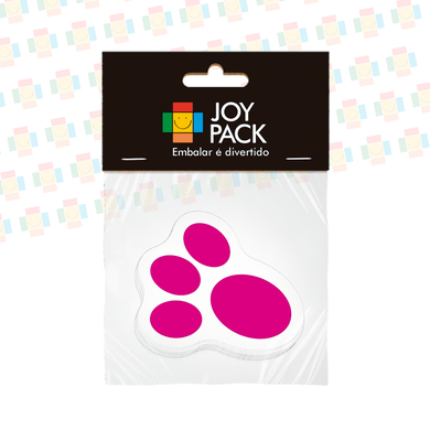 10693 adesivo patinha do coelho rosa joy pack