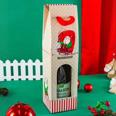 01 caixa para 1 garrafa com 10un colecao noel joy pack