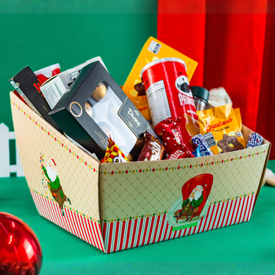 01 cesta trapezio g com 10un colecao noel joy pack